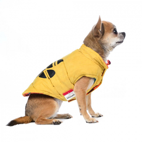 Куртка двухсторонняя для собак M желтый (унисекс) 9