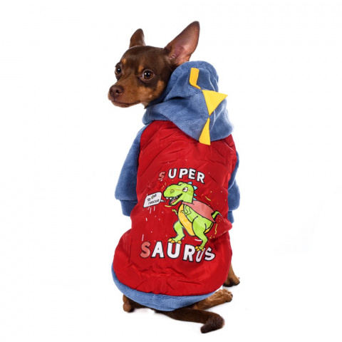 Куртка с капюшоном для собак XL красный (унисекс) 8