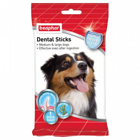 Лакомство для чистки зубов Dental Sticks для собак крупных пород 182г(7шт)