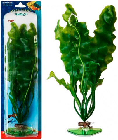 Растение для аквариума Флорал Спайк с грузом зеленое 34 см