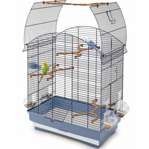 Клетка для птиц Agata, 58х33х62,5 см, морозно-голубая 1