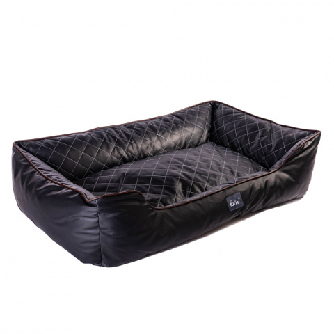 Ортопедический диван Эвальд для кошек и собак средних пород, 80х65х20 см, черный 2
