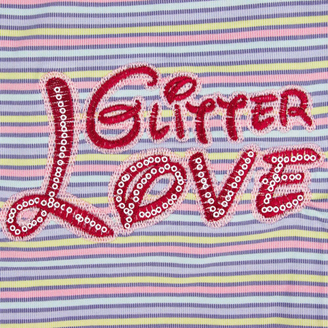 Футболка для собак Glitter Love M голубой (унисекс) 3