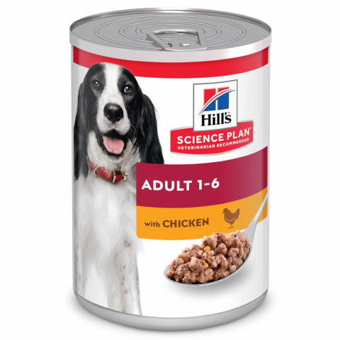Science Plan Canine Adult консервы для собак, с курицей, 370 г