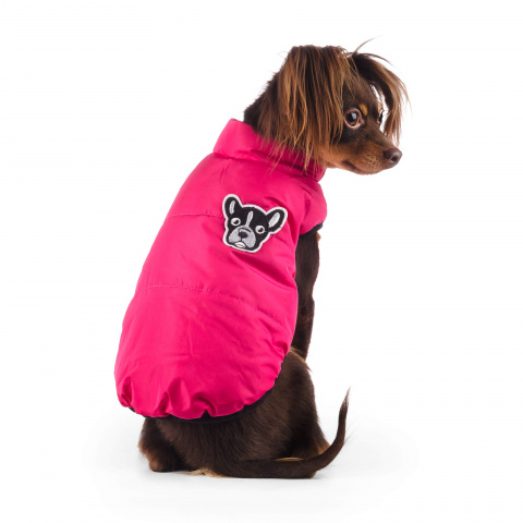 Куртка розовая с собачкой XL 2
