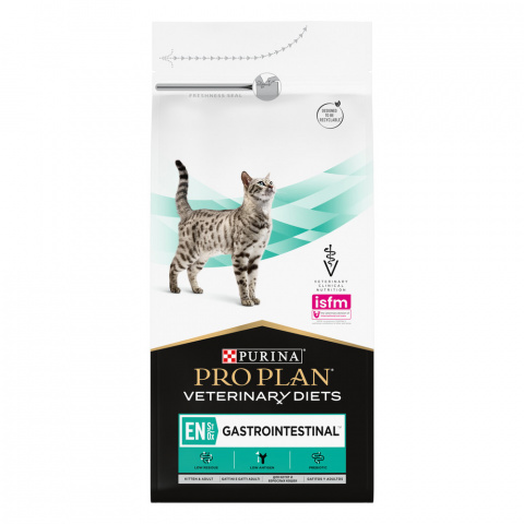 Veterinary Diets EN ST/OX Gastrointestinal Сухой корм для котят и взрослых кошек для снижения проявлений кишечных расстройств, 1,5 кг