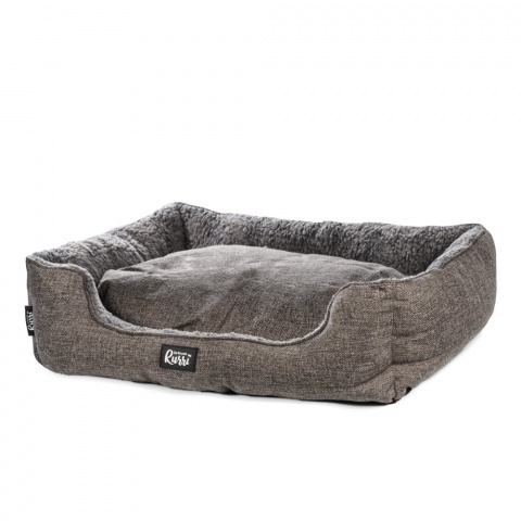 Лежак прямоугольный для кошек и собак, 55x45x16 см, размер S, серый 1
