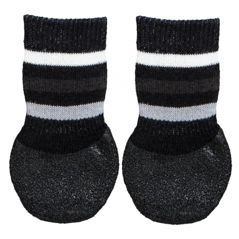 Нескользящие носки для собак, XS–S, 2 шт., чёрный