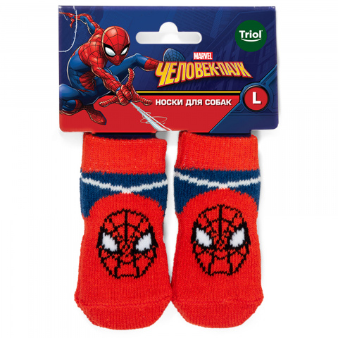 Носки для собак Marvel Человек-паук L красный (унисекс) 1