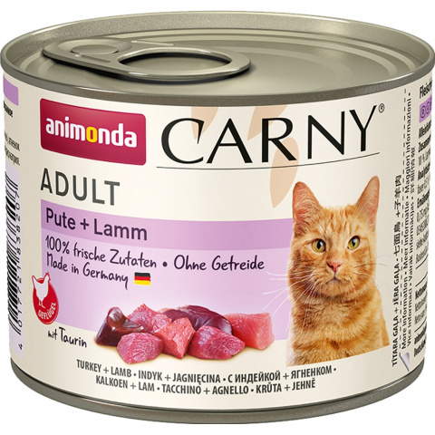 CARNY Poultry Adult консервы для кошек с индейкой и ягненком, 200г