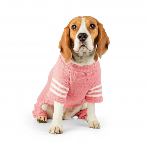 Свитер с ножками для собак 40см XL розовый (унисекс)