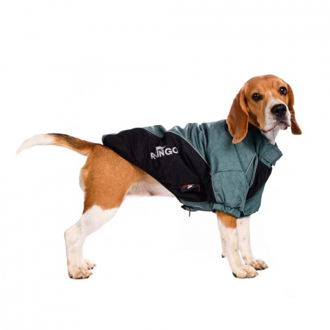 Куртка на молнии для собак крупных пород 46x66x43см 3XL зеленый (унисекс) 6