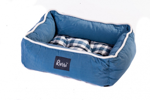 Лежак Кьель для кошек и собак мелких пород, 48x35x17 см, голубой 1
