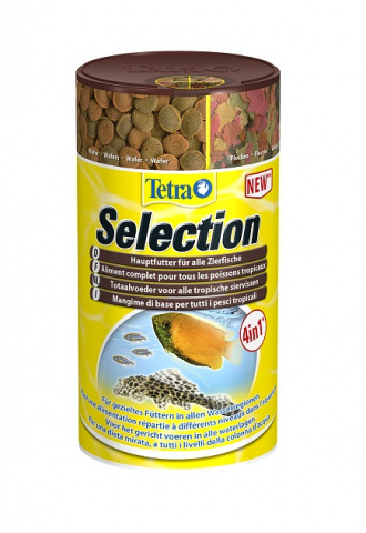 Selection 4 вида корма для рыб, 250 мл