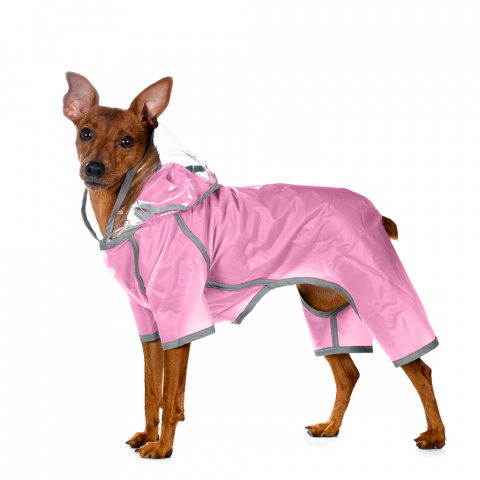 Дождевик с ножками для собак 2XL розовый (девочка) 2
