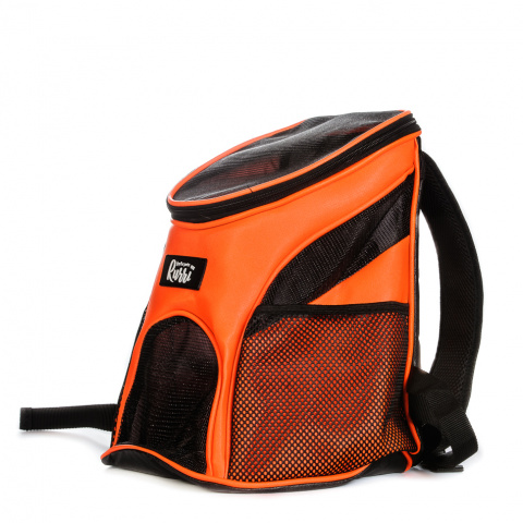 Рюкзак-переноска для кошек и собак мелкого размера, 35х25х31 см, оранжевый 2