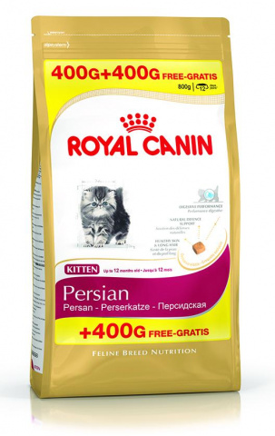 Корм сухой Роял Канин для котят Киттен Персиан 32 персидская, промоупаковка 400+400 г
