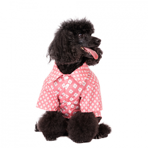 Рубашка для собак L розовый (унисекс) 2