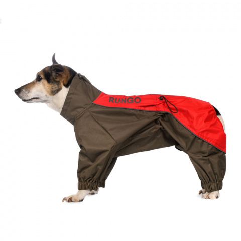 Дождевик для собак Скотч-терьер длина спины 37см, обхват шеи 39см, обхват груди 62см 2XL красный (мальчик)