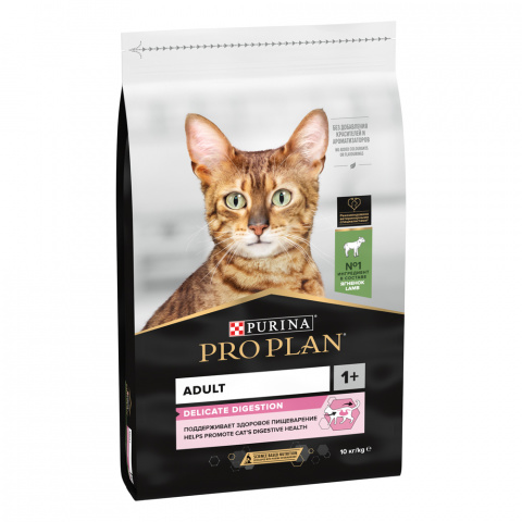 Delicate сухой корм для взрослых кошек при чувствительном пищеварении с ягненком, 10 кг 14