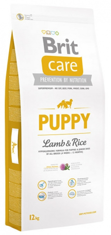 Care Puppy корм для щенков и юниоров всех пород (4 недели - 12 месяцев), с ягненком и рисом, 12 кг