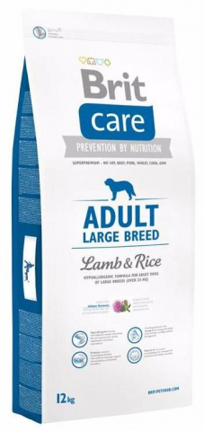 Care Adult Large Breed корм для собак крупных пород (более 25 кг), с ягненком и рисом, 12 кг