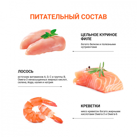 Functional Nutrition Adult Влажный корм (пауч) взрослых кошек, с лососем и креветками в соусе, 100 гр. 4