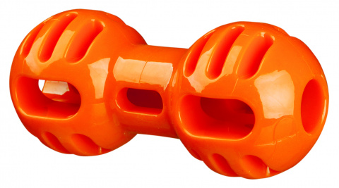 Игрушка для собак Гантеля Soft and Strong, термопластичная резина, оранжевый, 14 см