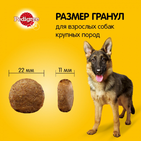 Сухой корм для взрослых собак крупных пород, с говядиной, 13 кг 7