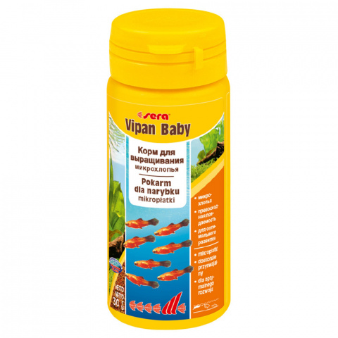 Vipan Baby корм из микрохлопьев для мальков и растущих рыбок, 50мл