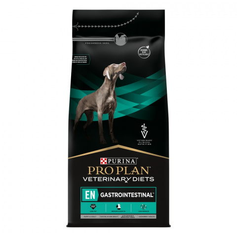 Veterinary Diets EN Gastrointestinal сухой корм для щенков и взрослых собак при расстройствах пищеварения и экзокринной недостаточности поджелудочной железы, 1,5 кг