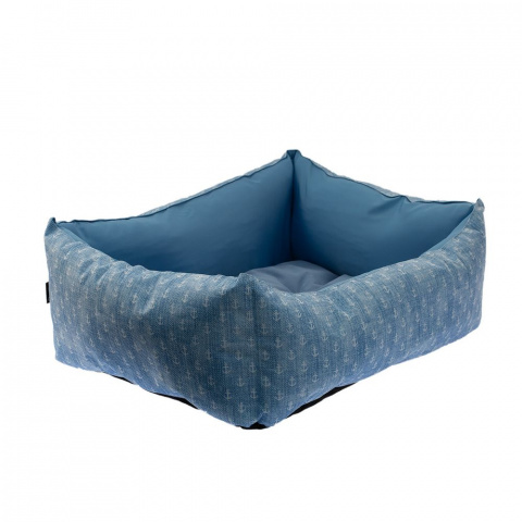 Лежак Якоря №1 для кошек и собак мелких пород, 55х46х20 см, голубой 1
