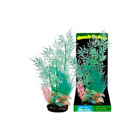 Растение-композиция для аквариума Бамбук светящееся 15 см