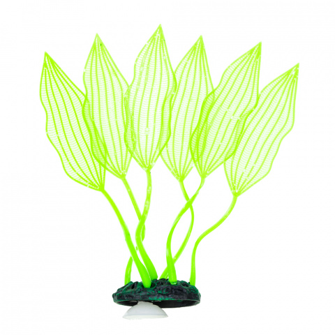 Растение зеленое 25x13см силикон