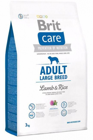 Care Adult Large Breed корм для собак крупных пород (более 25 кг), с ягненком и рисом, 3 кг