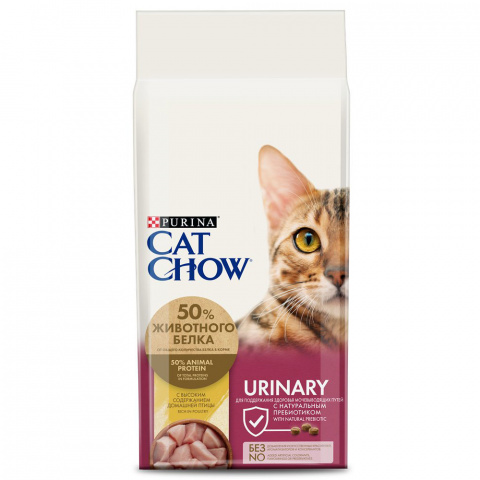 Сухой корм для взрослых кошек для здоровья мочевыводящих путей, с высоким содержанием домашней птицы, 15 кг