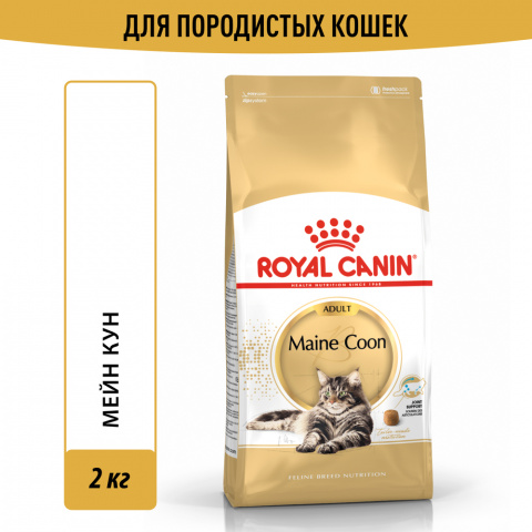 Maine Coon Adult Сухой корм для взрослых кошек породы мейн-кун, 2 кг 1
