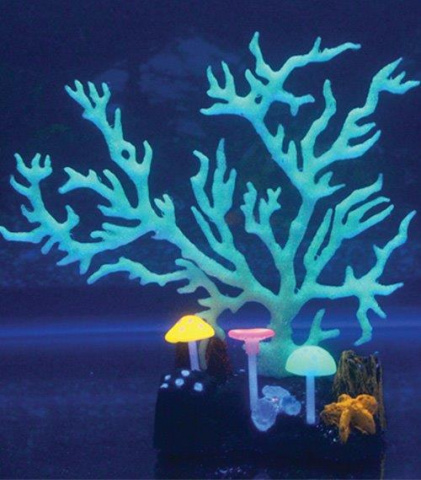 Арт 8314 Коралл светящийся силиконовый, 9*7*16,5 см