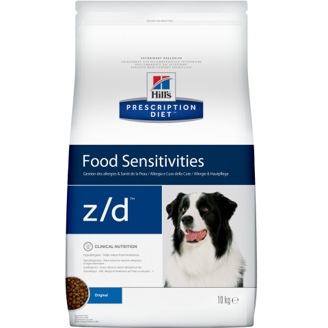 Prescription Diet z/d Food Sensitivities сухой корм для собак, диетический гипоаллергенный, 10кг