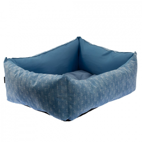 Лежак Якоря №2 для кошек и собак мелких и средних пород, 63х55х20 см, голубой 1