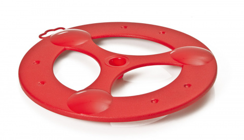 Летающий диск для собак диаметр 23 см красный