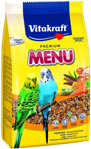 Vitacraft Menu Vital корм для волнистых попугаев основной, 500 г
