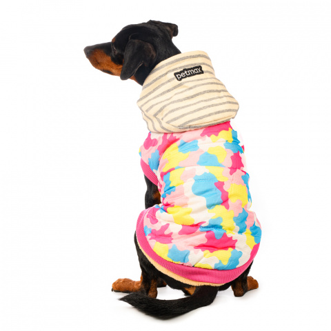 Куртка с капюшоном для собак XL розовый (унисекс) 1