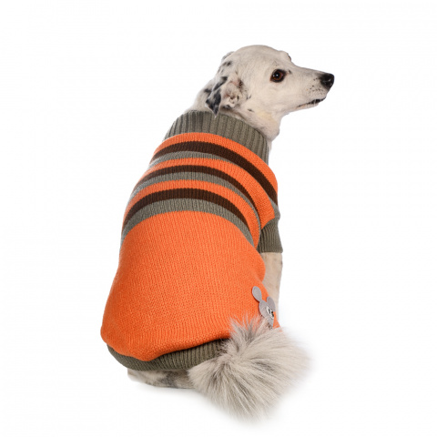Свитер для собак 55см 4XL оранжевый (унисекс)