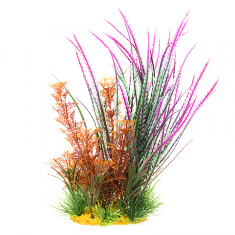 Растение композиция зелено-красная трава 20см