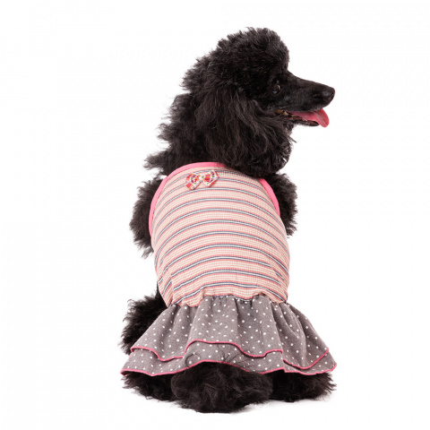 Платье для собак с бантиком L розовый (девочка) 1