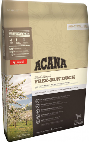 Free-Run Duck сухой корм для собак с чувствительным пищеварением с уткой и грушей, 2 кг