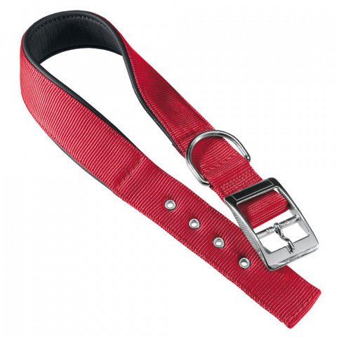 Ошейник с мягкой подкладкой для собак средних пород Daytona, A: 37-45 см, B: 25 мм, красный