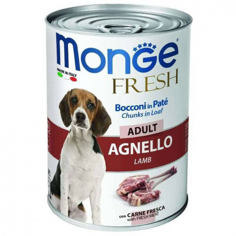 Fresh ADULT Консервы для взрослых собак, мясной рулет из ягненка, 400 г