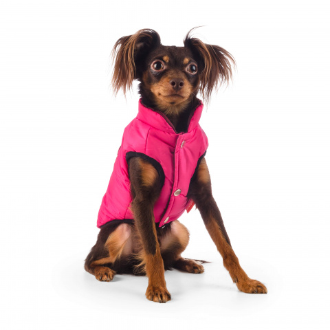 Куртка розовая с собачкой L 1
